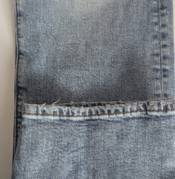 American Eagle Men's 33*34 Orginal Straight Jeans Stretch Denim Blue EUC - Picture 11 of 14